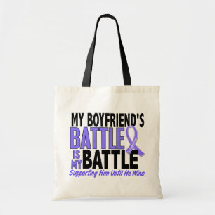 Tote Bag Mon de bataille Cancer oesophagien d'ami trop