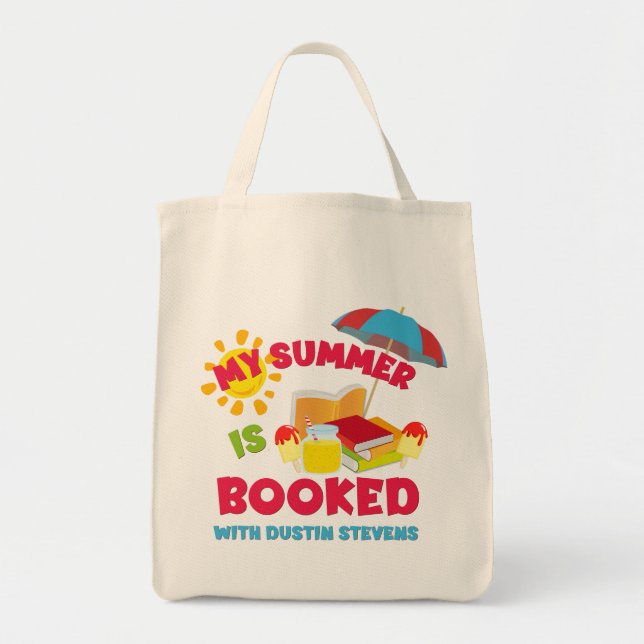 Tote Bag Mon été est réservé avec Dustin Stevens (Devant)