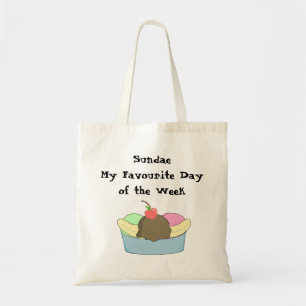 Tote Bag Mon jour préféré Sundae...