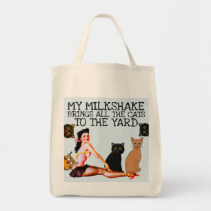 TOTE BAG MON MILKSHAKE APPORTE TOUS LES CHATS AUX TOTES DU