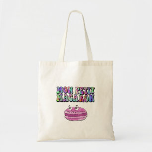 Tote Bag Mon Petit Macaron Retro Tie Dye Texte Super