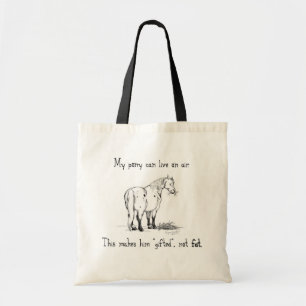 Tote Bag "Mon poney n'est pas gros" Fourre-tout