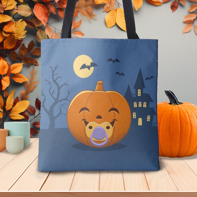 Tote Bag Mon premier Citrouille de pacificateur Halloween (Créateur téléchargé)