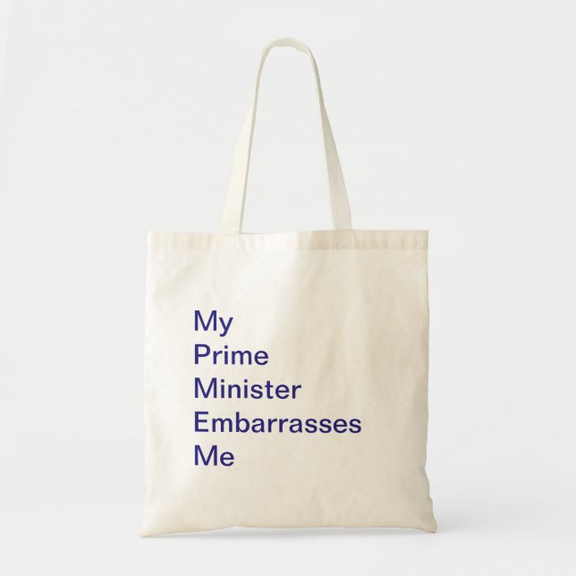 Tote Bag Mon premier ministre m'embarrasse Fourre-tout (Devant)