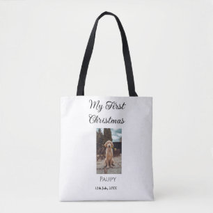 Tote Bag Mon premier Noël ajouter nom animal chien chat ann