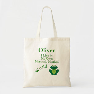 Tote Bag Mon propre monde mystique de la magie Funny Frog
