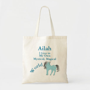 Tote Bag Mon propre Monde Mystique Monde Magique Bleu licor
