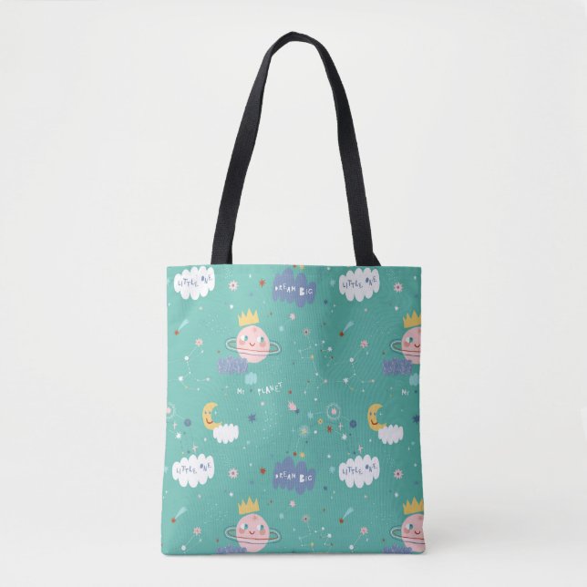 Tote Bag Mon rêve planétaire Gros petit Motif (Devant)