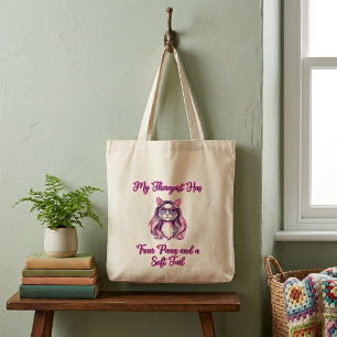 Tote Bag Mon Thérapeute a Quatre Pattes Amateur de Chat à Q