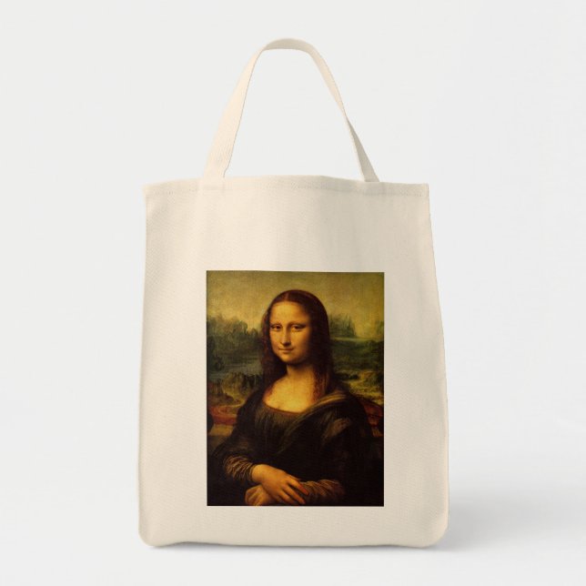 Tote Bag Mona Lisa par Léonard de Vinci (Devant)