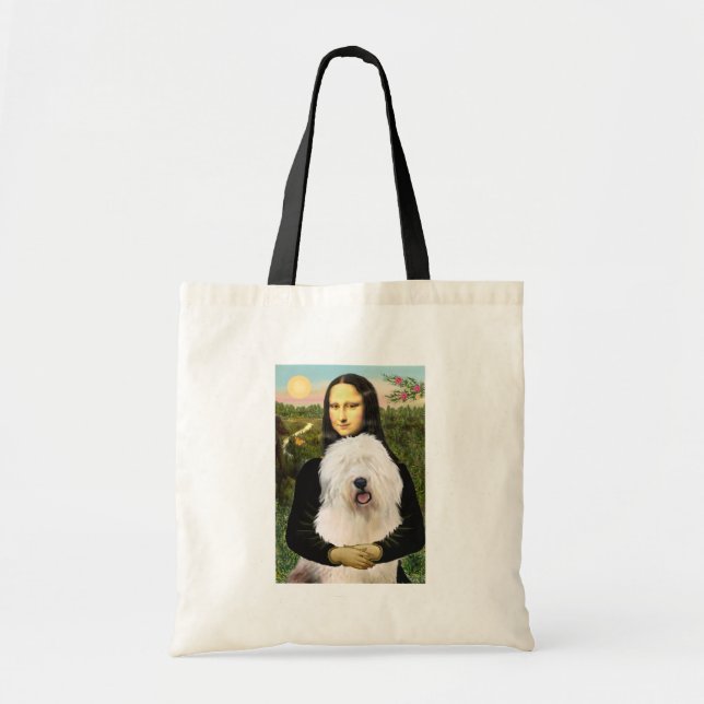 Tote Bag Mona Lisa - Vieux anglais 3 (Devant)