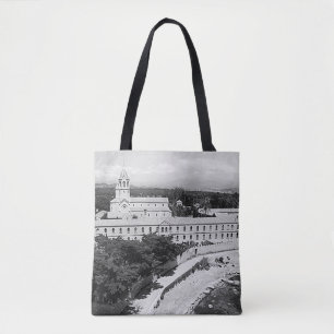 Tote Bag Monastère de l'île vintage Cannes-Saint-Honorat