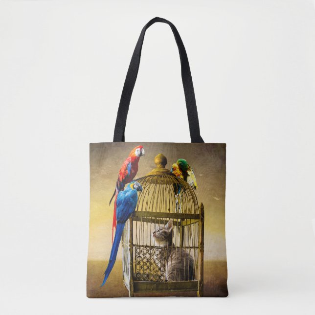 Tote Bag Monde à l'envers de la cage dorée (Devant)