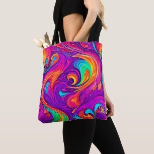 Tote Bag Monde coloré : Motif fleuri