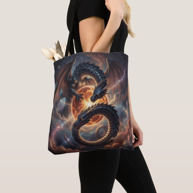 Tote Bag Monde des dragons – Le Royaume de feu et de magie´ (De près)