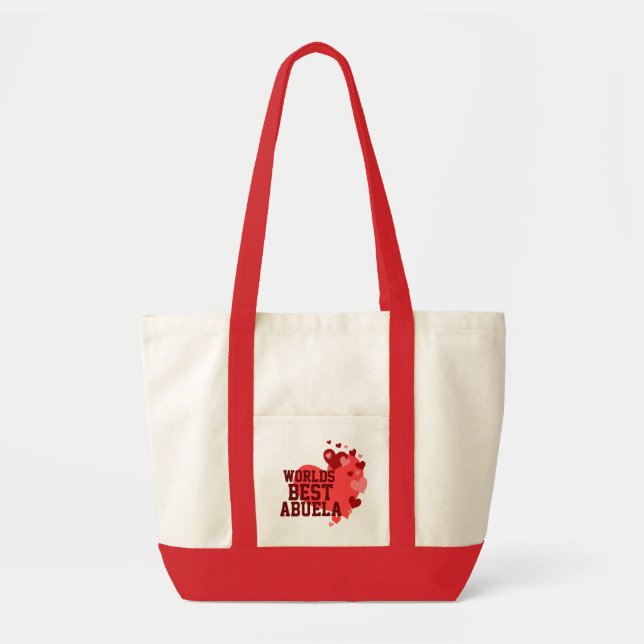 Tote Bag Mondes meilleur Abuela personnalisé (Devant)