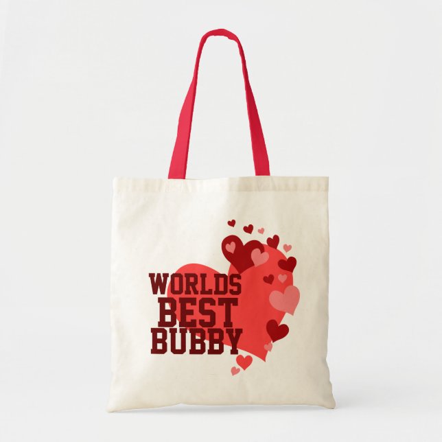 Tote Bag Mondes meilleur Bubby personnalisé (Devant)