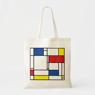 Tote Bag Mondrial Minimaliste Géométrique De Stijl Art Mo