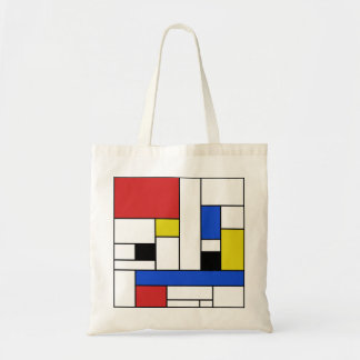 Tote Bag Mondrian raye le budget Fourre-tout