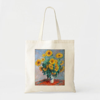 Tote Bag Monet France Bouquet Tournesols Impressionniste Pe
