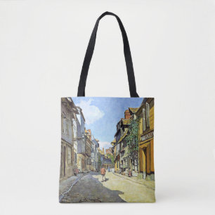 Tote Bag Monet - La Rue Bavolle à Honfleur