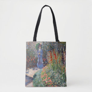 Tote Bag Monet - Lit Fleur arrondi, célèbre peinture,