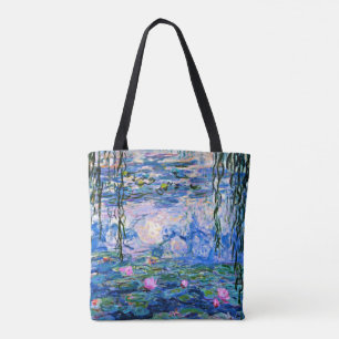 Tote Bag Monet - Lys d'eau, 1919, rose