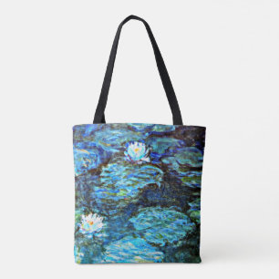 Tote Bag Monet - Lys d'eau (bleu)