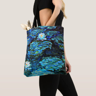 Tote Bag Monet - Lys d'eau (bleu)