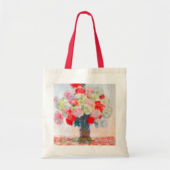 Tote Bag Monet Peonies (Devant)