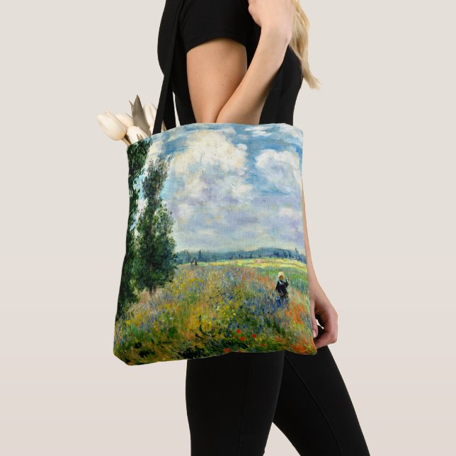 Tote Bag Monet - Poppy Field, Argenteuil, (De près)