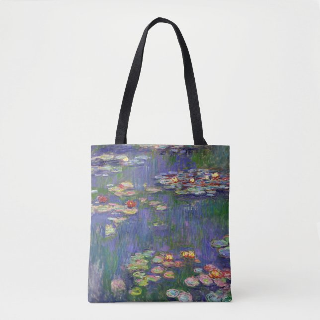 Tote Bag Monet Water Lilies Chef-d'oeuvre Peinture (Devant)
