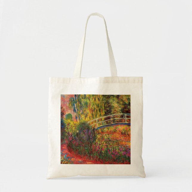Tote Bag Monet Water Lily Pond and Water Irises (Devant)