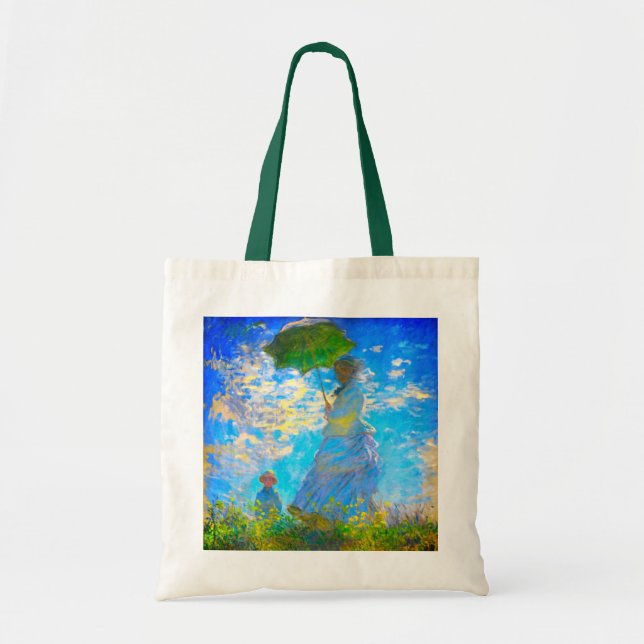 Tote Bag Monet Woman avec un parasol (Devant)