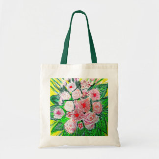 Tote Bag Monochromatic, Rosas, Dianthus caryophyllus, Gerb