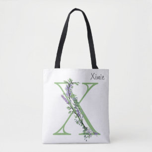 Tote Bag Monogram X Lavande Eucalyptus