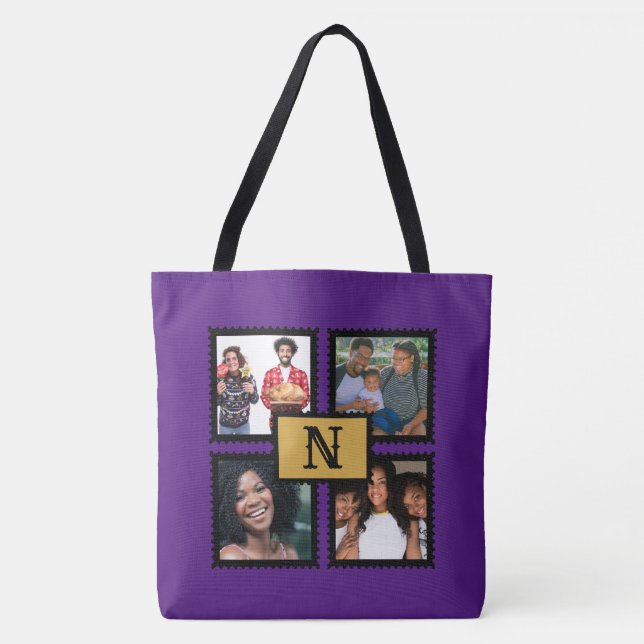 Tote Bag Monogramme à 4 cadres Fourre-tout (Devant)