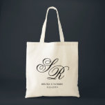 Tote Bag Monogramme Accueil mariage personnalisé initial, c<br><div class="desc">Cliquez sur le bouton "Personnaliser" pour DÉPLACER AUTOUR de vos initiales à votre look désiré! Découvrez plus de 100 styles de sacs fourre-tout mariages de la collection "Sacs fourre-tout Mariages" de notre boutique !</div>