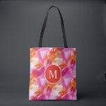 Tote Bag Monogramme Aquarelle rose orange Abstrait<br><div class="desc">Le Sac fourre-tout Abstrait Monogram Watercolor Pink Orange est un mélange parfait de style et de fonctionnalité. Doté d'une aquarelle dynamique aux teintes rose et orange, ce fourre-tout ajoute une touche de couleur à toute tenue. Le monogramme ajoute une touche personnelle, ce qui en fait le vôtre. Avec des compartiments...</div>