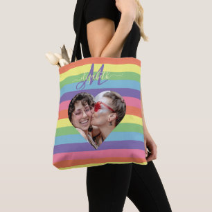 Tote Bag Monogramme Arc-en-ciel couleur
