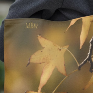Tote Bag Monogramme artistique photographique botanique de