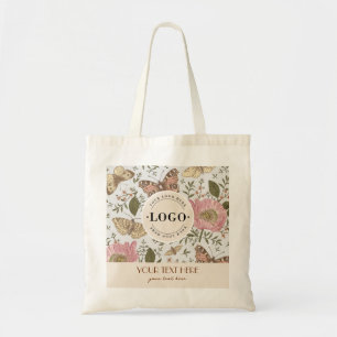 Tote Bag Monogramme botanique Fleur sauvage moderne et tend