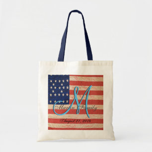 Tote Bag Monogramme Clan USA Family Reunion