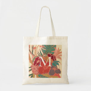 Tote Bag Monogramme de Bohême Floral Budget Vintage Fourre