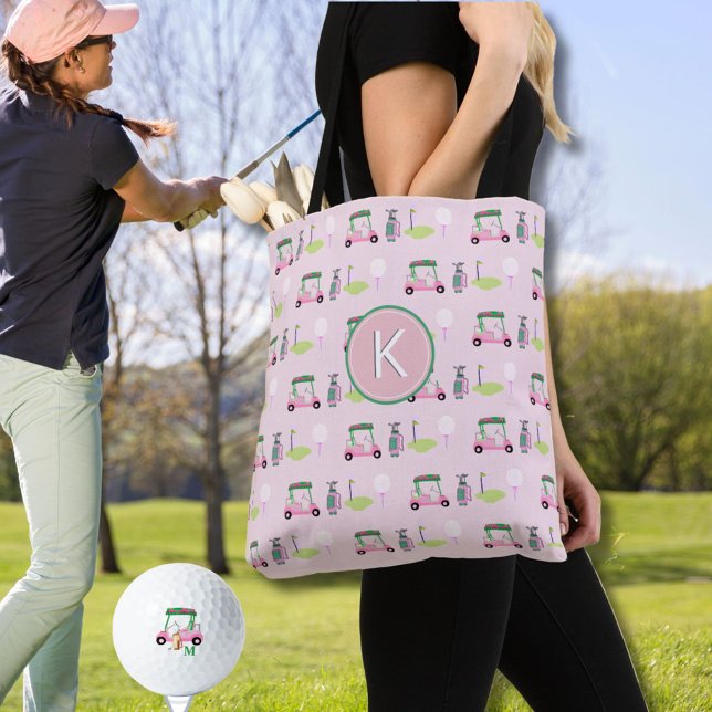 TOTE BAG MONOGRAMME DE GOLFER DE LADY STYLISH PERSONNALISÉ (Créateur téléchargé)
