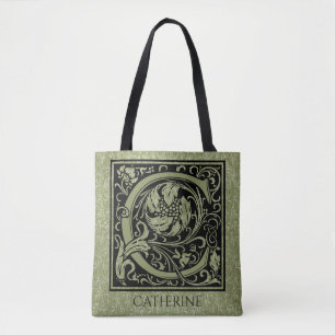 Tote Bag Monogramme de lettre de la lettre C premier