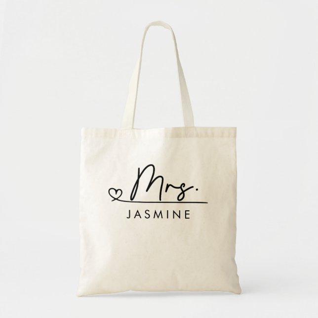 Tote Bag  Monogramme de mariage personnalisé  (Devant)