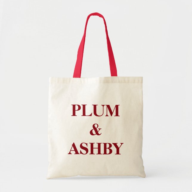 Tote Bag monogramme de nom personnalisé (Devant)