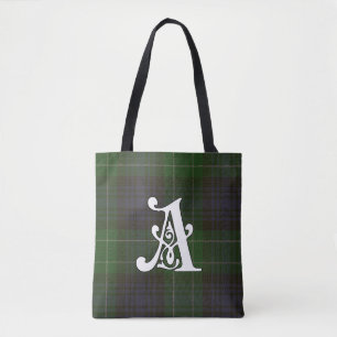 Tote Bag Monogramme de tartan de clan d'Abercrombie