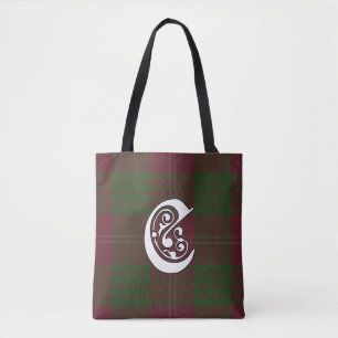 Tote Bag Monogramme de tartan de clan de Crawford